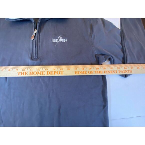 Straight Down Mens 1/4 Zip Long Sleeve Collared Pullover Golf Sweatshirt Medium - Picture 5 of 9